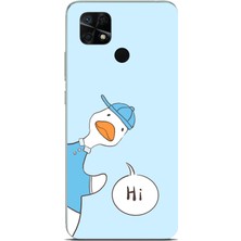 TechTree Redmi 10C - Poco C40 Uyumlu Merhaba Ördek Baskılı Silikon Kılıf