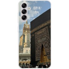 TechTree Samsung Galaxy A14 Uyumlu Manevi Huzur Kabe Kapısı Umre Baskılı Silikon Kılıf