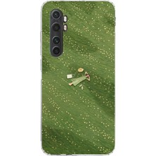 TechTree Mi Note 10 Lite Uyumlu Zamanı Durduran Yeşil Papatya Düşleri Baskılı Silikon Kılıf