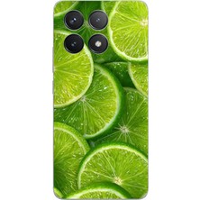 TechTree Poco F6 Pro Uyumlu Misket Limonu Lime Desenli Yaz Temalı Baskılı Silikon Kılıf