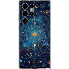 TechTree Samsung Galaxy S23 Ultra Uyumlu Yıldız Atlası Kozmik Rehber Baskılı Silikon Kılıf
