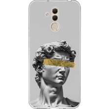 TechTree Huawei Mate 20 Lite Uyumlu Modern Hellenistik Davut Baskılı Silikon Kılıf