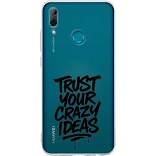 TechTree Huawei P Smart 2019 Uyumlu Crazy Trust Baskılı Silikon Kılıf