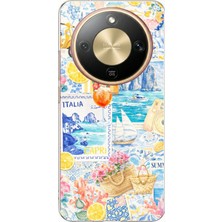 TechTree Honor Magic 8 Lite Uyumlu La Dolce Vita Italyan Rüyası Baskılı Silikon Kılıf