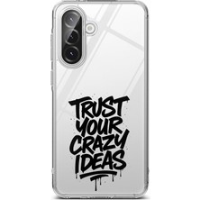 TechTree Samsung Galaxy A56 Uyumlu Crazy Trust Baskılı Silikon Kılıf