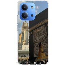 TechTree Redmi 15C Uyumlu Manevi Huzur Kabe Kapısı Umre Baskılı Silikon Kılıf