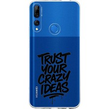 TechTree Honor 9x Uyumlu Crazy Trust Baskılı Silikon Kılıf
