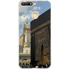 TechTree Huawei Y6 2018 - Honor 7A Uyumlu Manevi Huzur Kabe Kapısı Umre Baskılı Silikon Kılıf