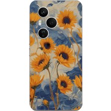 TechTree Honor 400 Pro Uyumlu Yıldızlı Ayçiçekleri Baskılı Silikon Kılıf