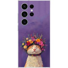 TechTree Samsung Galaxy S26 Ultra Uyumlu Frida Catlo Kedi Baskılı Silikon Kılıf