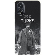 TechTree Oppo A38 Uyumlu Atatürk'ün Mirası Baskılı Silikon Kılıf