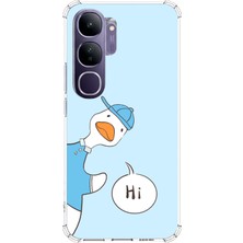 TechTree Vivo V40 Lite Uyumlu Merhaba Ördek Baskılı Silikon Kılıf