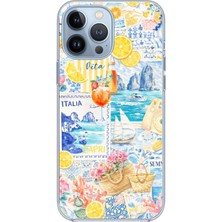 TechTree iPhone 13 Pro Max Uyumlu La Dolce Vita Italyan Rüyası Baskılı Silikon Kılıf