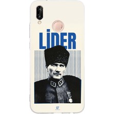 TechTree Huawei P20 Lite Uyumlu Atatürk Lider Baskılı Silikon Kılıf