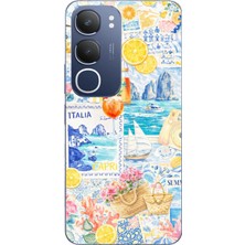 TechTree Vivo Y19S Uyumlu La Dolce Vita Italyan Rüyası Baskılı Silikon Kılıf