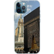TechTree iPhone 12 Pro Max Uyumlu Manevi Huzur Kabe Kapısı Umre Baskılı Silikon Kılıf