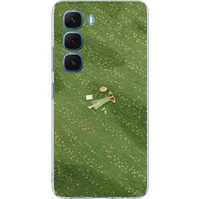 TechTree Infinix Hot 60 - Hot 60I Uyumlu Zamanı Durduran Yeşil Papatya Düşleri Baskılı Silikon Kılıf