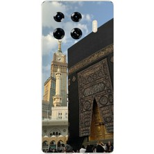 TechTree Tecno Spark 20 Pro+ Plus Uyumlu Manevi Huzur Kabe Kapısı Umre Baskılı Silikon Kılıf