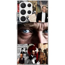 TechTree Samsung Galaxy S22 Ultra Uyumlu Atatürk Istiklal Panoraması Baskılı Silikon Kılıf