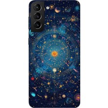 TechTree Samsung Galaxy S21 Plus Uyumlu Yıldız Atlası Kozmik Rehber Baskılı Silikon Kılıf