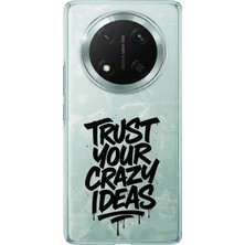 TechTree Honor X9C Uyumlu Crazy Trust Baskılı Silikon Kılıf