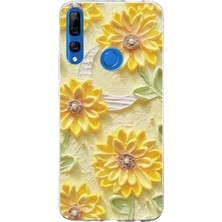 TechTree Honor 9x Uyumlu Rölyef Bahçesi Baskılı Silikon Kılıf