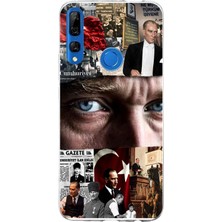 TechTree Honor 9x Uyumlu Atatürk Istiklal Panoraması Baskılı Silikon Kılıf