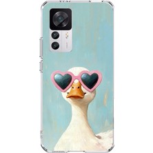 TechTree Xiaomi Mi 12T-12T Pro Uyumlu Yağlı Boya Pop-Art Ördek Baskılı Silikon Kılıf
