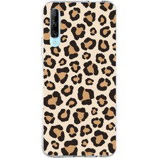 TechTree Huawei P Smart Pro Uyumlu Vahşi Zarafet Leopar Desenli Baskılı Silikon Kılıf
