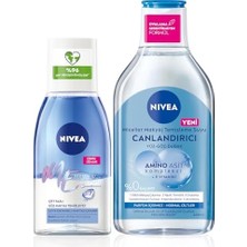 Skygo Göz Makyaj Temizleyici 125ML ve Canlandırıcı Micellar Makyaj Temizleme Suyu, Amino Asit, E Vitamini