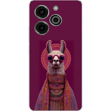 TechTree Tecno Pova 6 Pro Uyumlu Kozmik Lama Baskılı Silikon Kılıf