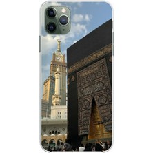 TechTree iPhone 11 Pro Max Uyumlu Manevi Huzur Kabe Kapısı Umre Baskılı Silikon Kılıf