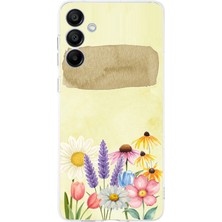 TechTree Samsung Galaxy A16 Uyumlu Sulu Boya Dokulu Vazoda Çiçek Desenli Baskılı Silikon Kılıf
