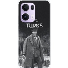 TechTree Oppo Reno 13 Pro Uyumlu Atatürk'ün Mirası Baskılı Silikon Kılıf