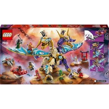 Skygo Odak Ark Ejderhası 71836-9 Yaş Üzeri Kız ve Erkek Çocukları Için 8 Minifigürü ve 1 Spinjitzu Topaç Aracı Içeren Yaratıcı Oyuncak Yapım Seti, Çocuklar Için Hediye Fikri (869 Parça)