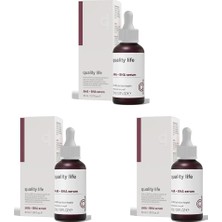 Skygo Life Aha Bha Serum Canlandırıcı Cilt Tonu Eşitleyici Kırmızı Peeling Cilt Serumu (3 Paketi)