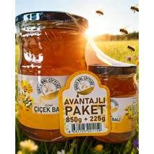 Ordu Bal Çiftliği Süzme Çiçek Balı Cam Kavanoz 850G + 225G Hediyeli