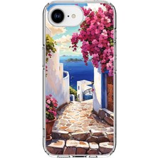 TechTree iPhone 16E - 17E Uyumlu Ege'nin Kayıp Sokakları Baskılı Silikon Kılıf