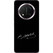 TechTree Honor Magic 7 Lite Uyumlu Atanın Izi Imza Baskılı Silikon Kılıf