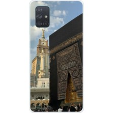 TechTree Samsung Galaxy A71 Uyumlu Manevi Huzur Kabe Kapısı Umre Baskılı Silikon Kılıf