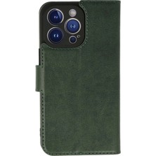Durukar®  iPhone 13 Pro Max Kılıf Trend S Plus Kapaklı Kılıf - Yeşil