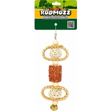Rodmozz Premium Mısır Koçanlı Hasır Halkalı Kemirgen Oyuncağı