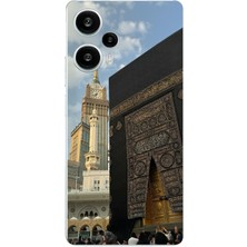 TechTree Poco F5 Uyumlu Manevi Huzur Kabe Kapısı Umre Baskılı Silikon Kılıf