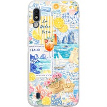 TechTree Samsung Galaxy A10 Uyumlu La Dolce Vita Italyan Rüyası Baskılı Silikon Kılıf