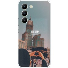 TechTree Vivo V30 Lite Uyumlu Kabe Sevdası Baskılı Silikon Kılıf