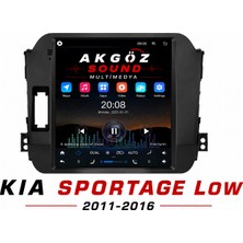 GÖZA-X Kıa Sportage Low 2011-2016 Multimedya Tesla Çerçevesi 9,7 Inç Soketleri Içinde