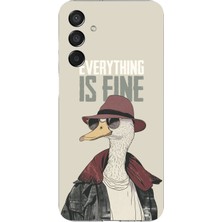 TechTree Samsung Galaxy M15 Uyumlu Everything Is Fine Baskılı Silikon Kılıf