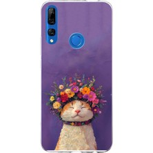 TechTree Honor 9x Uyumlu Frida Catlo Kedi Baskılı Silikon Kılıf
