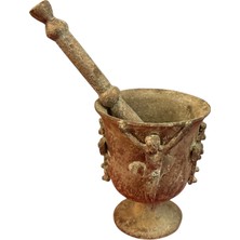 TT Antika Bronz Sahan 10 cm Yüksekliğinde 8,5 cm Çapında