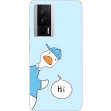 TechTree Poco F5 Pro Uyumlu Merhaba Ördek Baskılı Silikon Kılıf